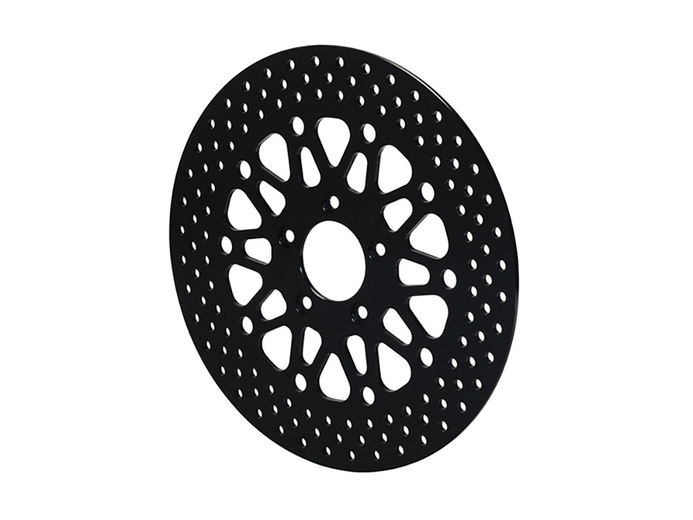 11.5in. Front Disc Rotor – Black Stainless Steel. Fits Big Twin 2000-2014 & Sportster 2000-2013.