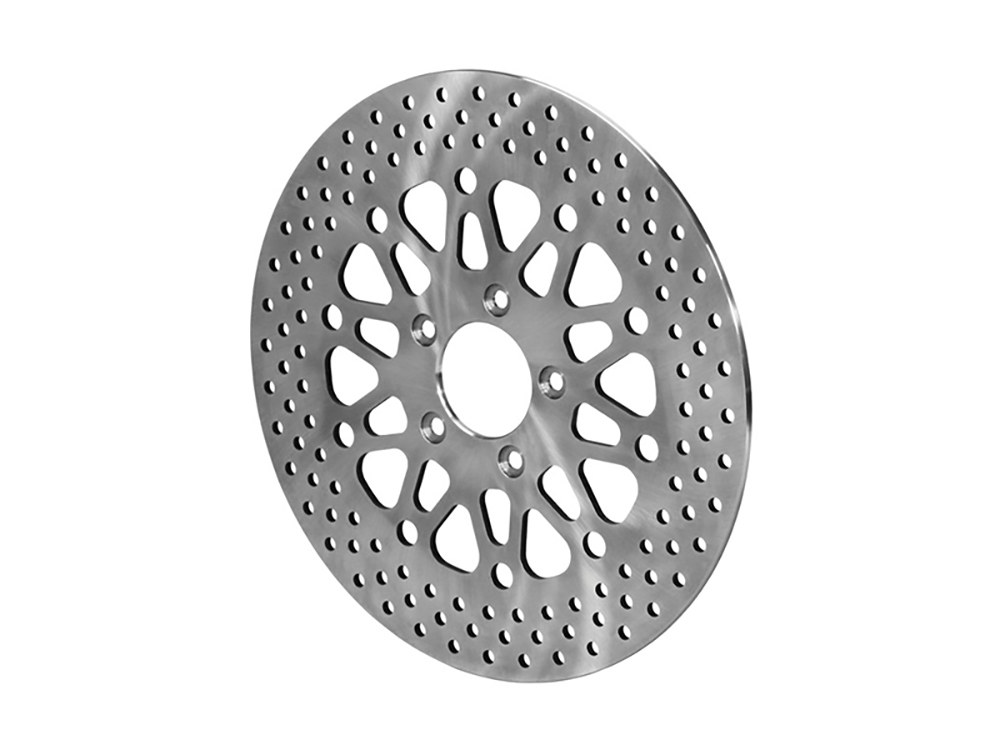 11.5in. Rear Disc Rotor - Bright Stainless Steel. Fits Big Twin 2000up & Sportster 2000-2010.
