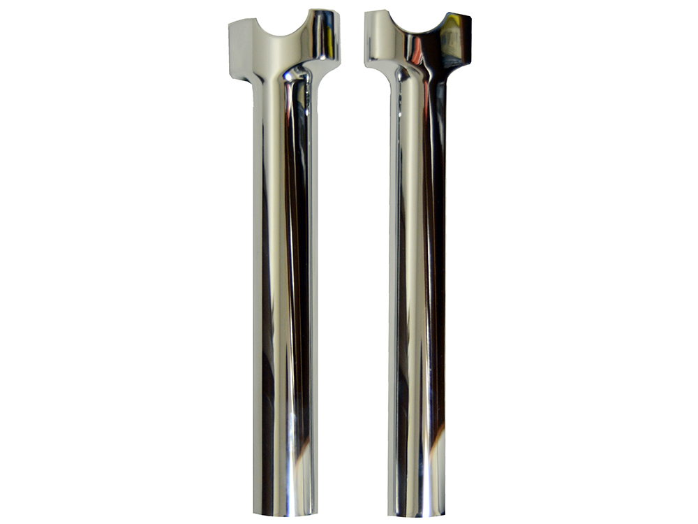 9-1/2in. Tall Risers with 1-1/4in. Thick Base – Chrome. Fits 1in. Handlebar.