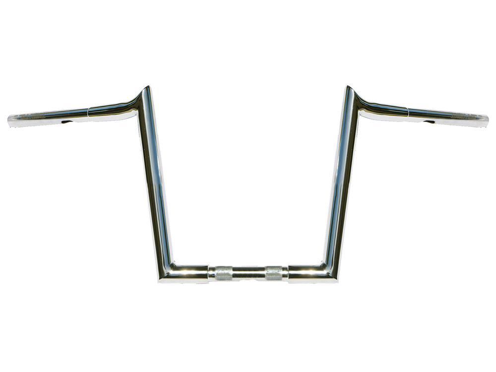 12in. x 1-1/4in. Chubby Hooked Ape Hanger Handlebar - Chrome.