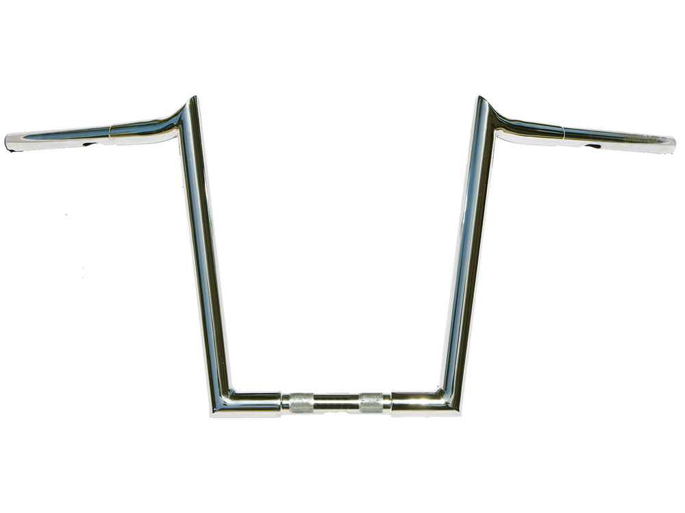 14in. x 1-1/4in. Chubby Hooked Ape Hanger Handlebar - Chrome.