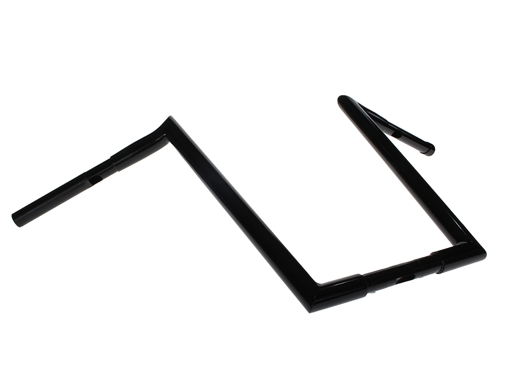 16in. x 1-1/4in. Chubby Hooked Ape Hanger Handlebar – Gloss Black.