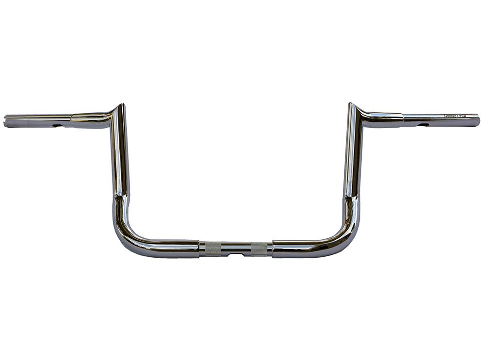 10in. x 1-1/4in. Chubby Bagger Hooked Ape Hanger Handlebar – Chrome. Fits Touring 1996up with Batwing Fairing