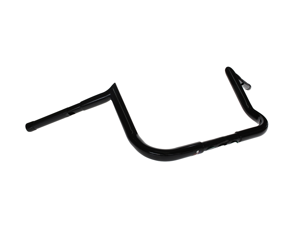 10in. x 1-1/4in. Chubby Bagger Hooked Ape Hanger Handlebar – Gloss Black. Fits Touring 1996up with Batwing Fairing
