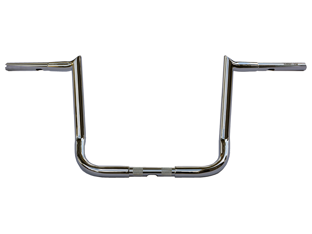 14in. x 1-1/4in. Chubby Bagger Hooked Ape Hanger Handlebar – Chrome. Fits Touring 1996 up with Batwing Fairing