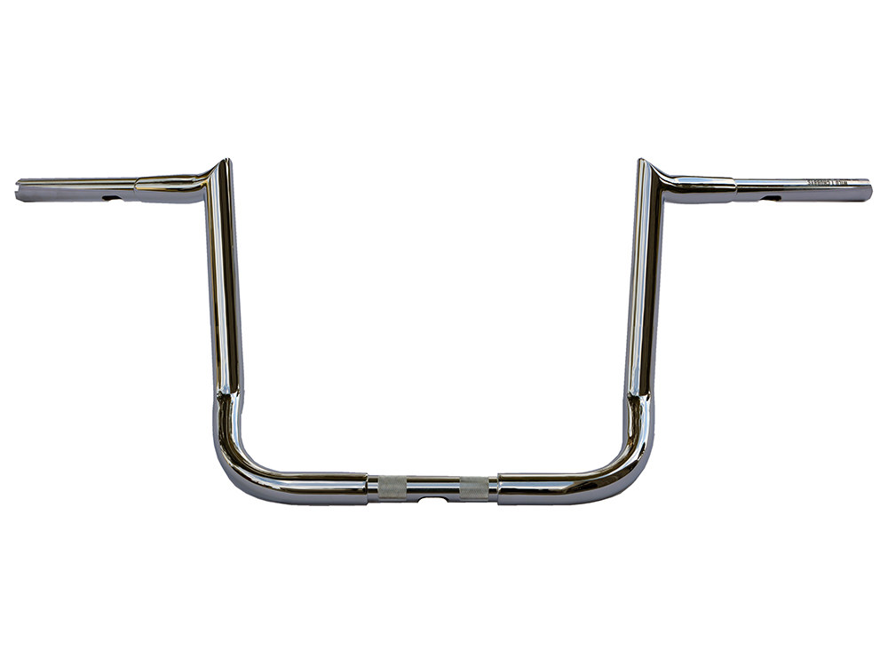 14in. x 1-1/4in. Chubby Bagger Hooked Ape Hanger Handlebar - Chrome. Fits Ultra Models 1996-2024 and Street Glide 1996-2023