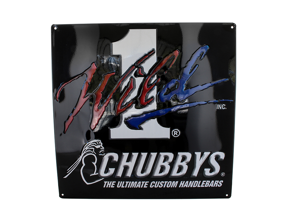 Embossed Metal Shop Sign 18in.x18in.