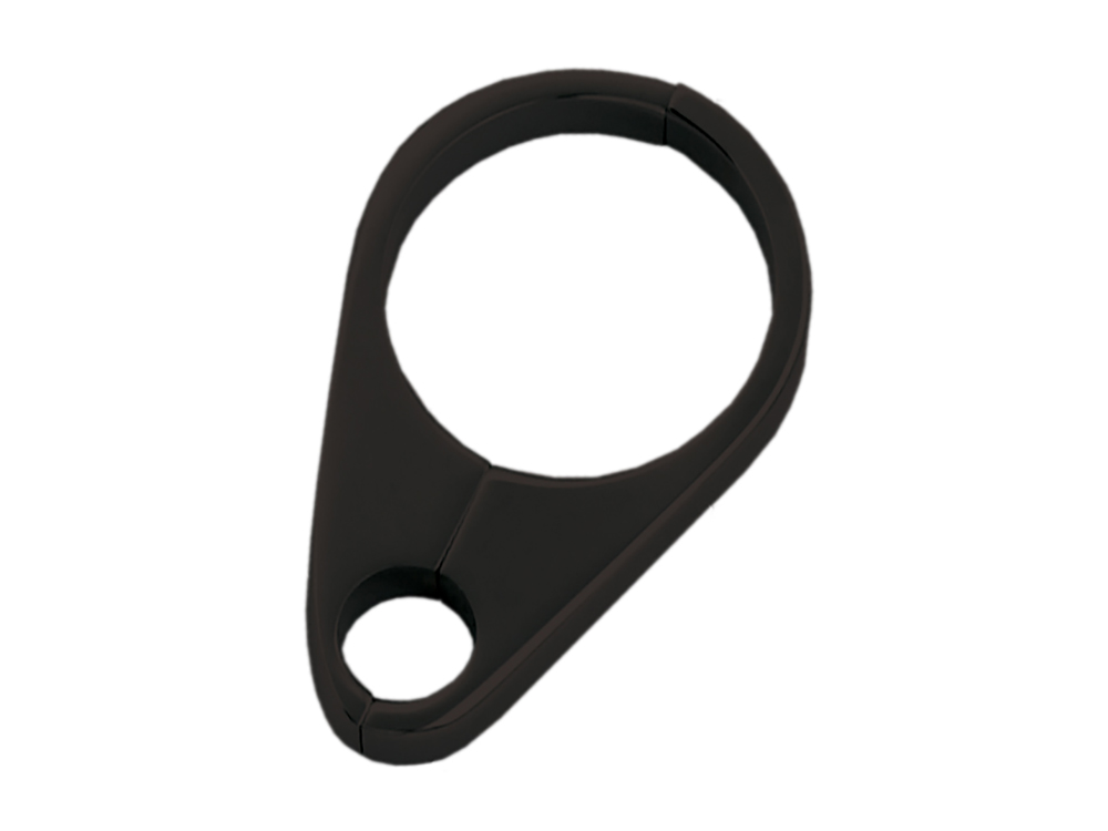 1-1/4in. Cable Clamp with 1 x 10mm Clutch Cable or Brake Line Hole – Chrome.