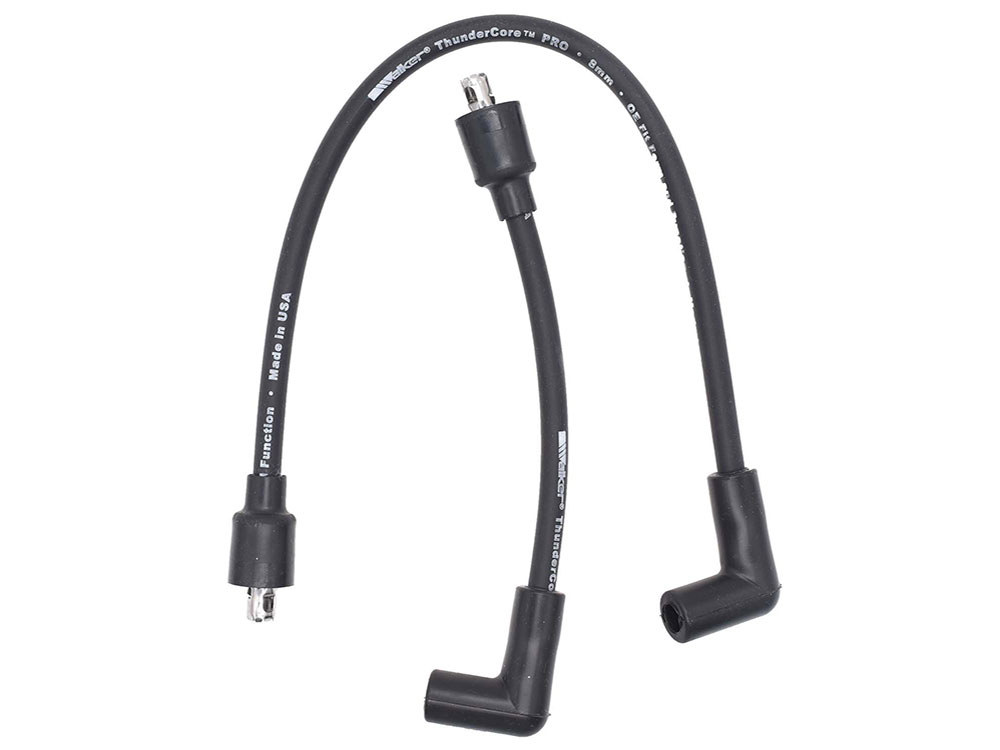 8mm Spark Plug Wire Set – Black. Fits Softail 1984-1999, Dyna 1991-1998, FL 1965-1979, FX 1965-1985 and Sportster 1965-1985.