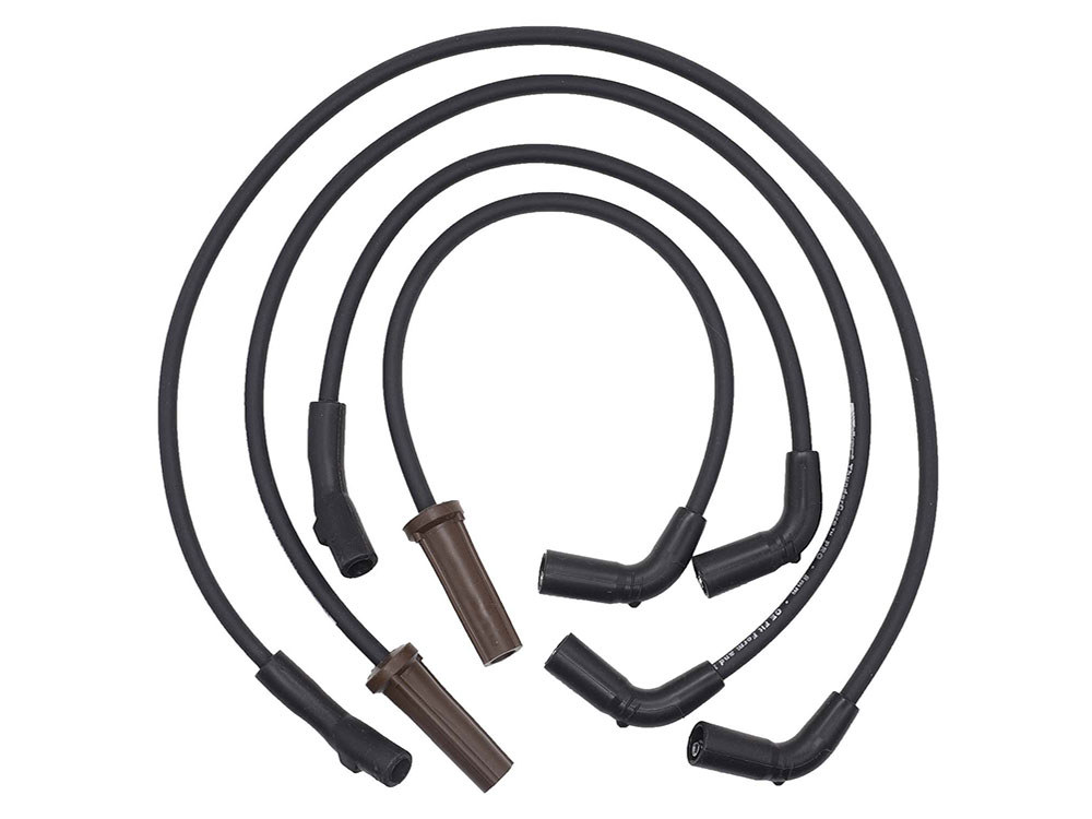 8mm Spark Plug Wire Set – Black. Fits Touring 2017up.