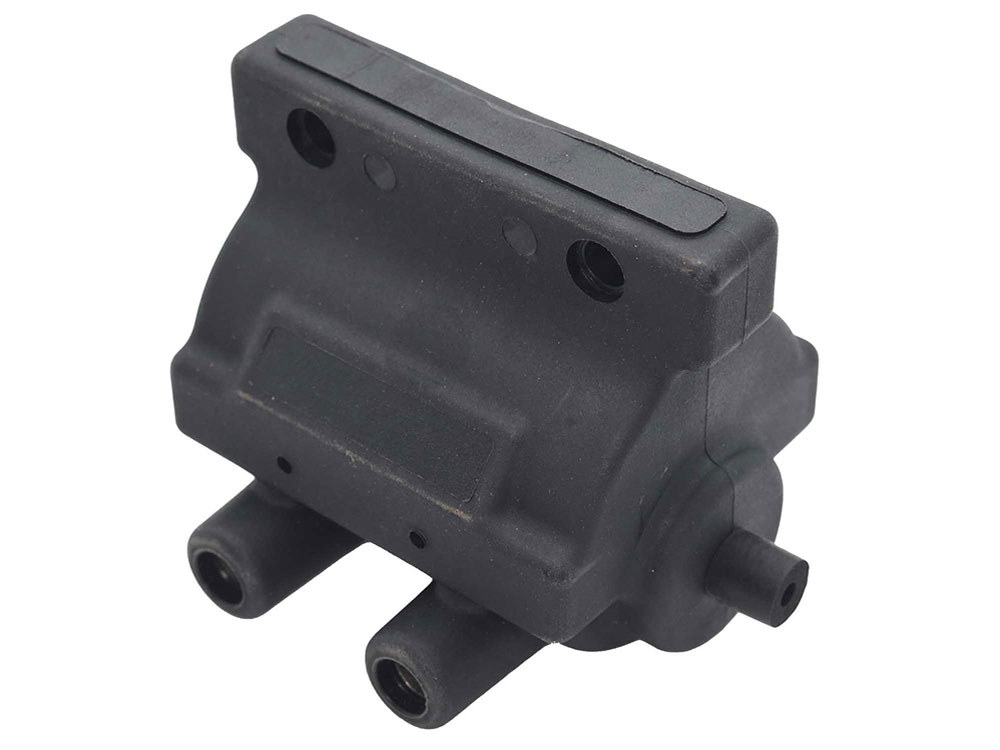 Ignition Coil – Black. Fits Big Twin & Sportster 1965up with Points.