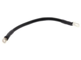 10in. Long Universal Battery Cable - Black. 