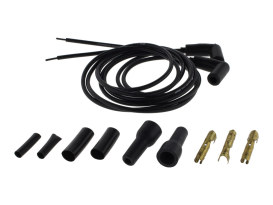 Spark Plug Wire Set - Black. Fits Custom applications. 