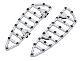 MX Front Floorboards  - Chrome. Fits Touring 1982up & FL Softail 1986-2017. 