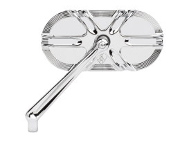 Deep Cut Caged Series Mirror - Chrome. Fits Left. 