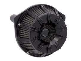 10-Gauge Air Cleaner Kit - Black. Fits Big Twins 1999-2017 with CV Carb or Cable Operated Delphi EFI. 