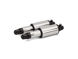 Adjustable Rear Air Shock Absorbers - Chrome. Fits Touring 1990-2008. 