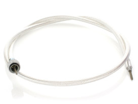 45in. Speedo Cable with 16mm Nut - Platinum Braided. 