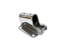 Jiffy Stand Bracket - Chrome. Fits Big Twin 1936-1985 with 4 Speed Transmission & Touring 2009up Models with After Market Controls. 
