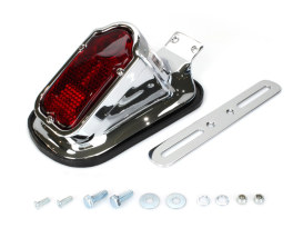 Big Twin 1947-1954 Style Tombstone Taillight - Chrome. 