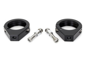 49mm Forks Turn Signal Clamps - Black. 