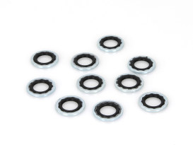 10mm Brake Banjo Washer with Rubber Sealing Washer - Pack of 10. 