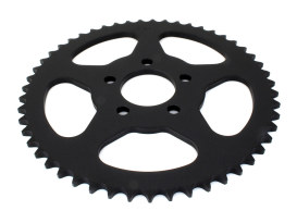 51 Tooth, Flat Steel Rear Chain Sprocket - Black. Fits Big Twin 2000up & Sportster 2000-2021. 