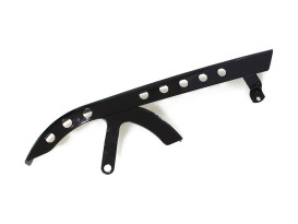Upper Belt Guard with Holes - Gloss Black. Fits Sportster 2004-2021. 