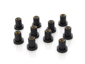 Wellnuts - Pack 10. Fits FXR Side Cover & Oil Tank & Sportster Side Cover. 