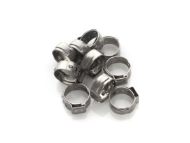 Stepless Ear Clamps - Pack 10. Size range is 12.0 to 14.5 mm 