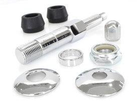 Upper Shock Stud Kit - Chrome. Fits Big Twin 1973-1986 with 4 Speed Transmission. 