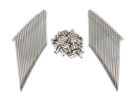17in. Heavy Duty Spokes - Polished Stainless Steel. Fits the Genuine H-D Smooth Profile Rim  when used in conjunction with 1997up H-D style Rear Hub or H-D Style Wide Glide Front Hub. 