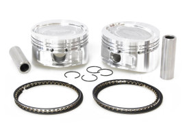 +.005in. Pistons with 10.0:1 Compression Ratio. Fits Sportster 1986-2003 with Big Bore 883cc to 1200cc Conversion. 