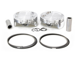 Std Pistons with 14.0:1 Compression Ratio. Fits V-Rod 2008-2017 Big Bore Stroker. 