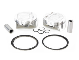 Std Pistons with 11.0:1 Compression Ratio. Fits Milwaukee-Eight 2017up with Big Bore 107ci to 124ci Engine. 