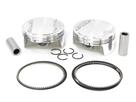 Std Pistons with 12.0:1 Compression Ratio. Fits Milwaukee-Eight 2017up with Big Bore 107ci to 124ci Engine. 