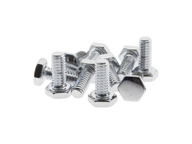1/4-20 x 5/8in. UNC Hex Head Bolts - Chrome. Pack 10. 