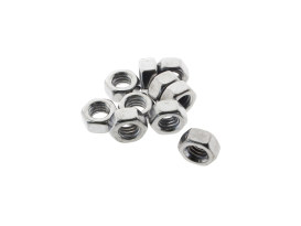 5/16-18 UNC Hex Nuts - Chrome. Pack 10. 