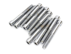 3/8-16 x 3in. UNC Polished Socket Head Allen Bolts - Chrome. Pack 10. 