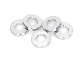 3/8in. ID x 1/8in. Wide Steel Spacers - Chrome. Pack 5. 
