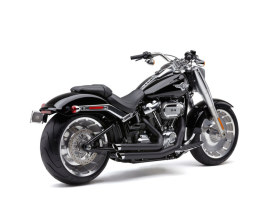 Speedster Slashdown Exhaust - Black with Chrome Tips. Fits Breakout & Fat Boy 2018up & FXDR 2019up. 