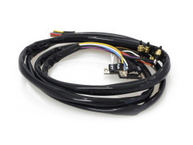 Handlebar Wiring Harness with Black Switches. Fits Big Twin & Sportster 1972-1981. 