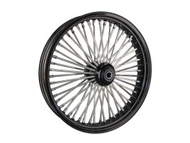 21in. x 3.5in. Mammoth Fat Spoke Front Wheel - Gloss Black & Chrome. Fits FX Softail 2011-2015. 