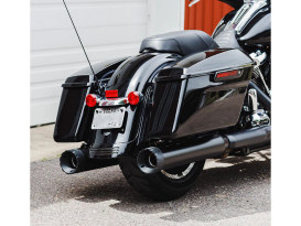 4-1/2in. Monarch Slip-On Mufflers - Black with Black End Caps. Fits Touring 2017up. 