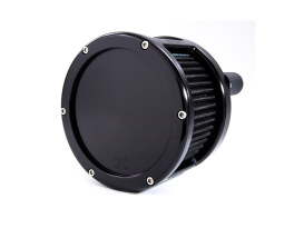 BA Race Series Air Cleaner Kit - Black with Solid Cover. Fits Softail 2018up with Mid Mount Controls 