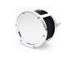 BA Race Series Air Cleaner Kit - Chrome with Solid Cover. Fits Softail 2018up with Mid Mount Controls 