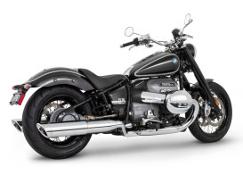 4.5in. Two-Step Slip-On Mufflers - Chrome with Slash Cut Tips. Fits BMW R-18 2021up. 
