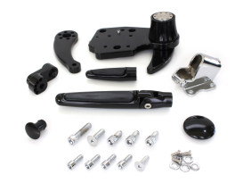 Standard Length Forward Controls with Folding Rubber Inlay Pegs - Black. Fits Touring 2014up including Trikes. 