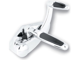 Standard Length Forward Controls with Folding Rubber Inlay Pegs - Chrome.Fits Softail 1984-1999. 