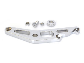 Rear Caliper Mount - Chrome. Fits 4Spd Big Twin 1973-Early 1984 with 11.5in. Disc Rotor. 